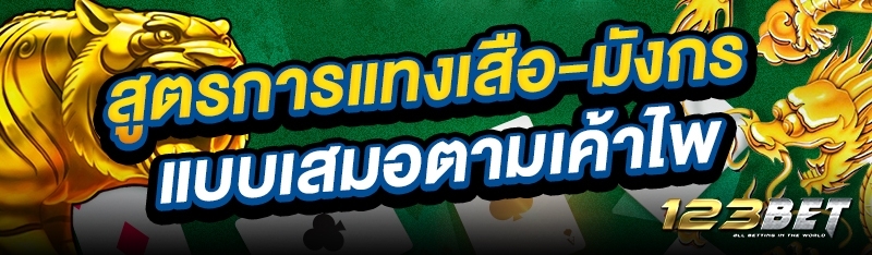 สูตรการแทงเสือ-มังกร แบบเสมอตามเค้าไพ่