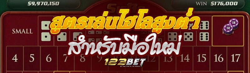 สูตรเล่นไฮโลสูงต่ำ สำหรับมือใหม่