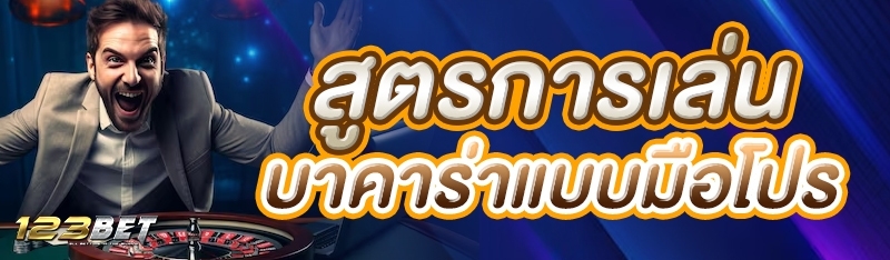 สูตรการเล่นบาคาร่าแบบมือโปร