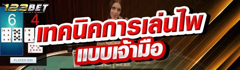 เทคนิคการเล่นไพ่แบบเจ้ามือ