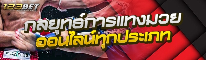 กลยุทธ์การแทงมวยออนไลน์ทุกประเภท